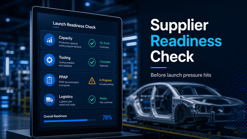 How to Run a Supplier Readiness Check Before a New Program Launch