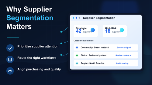 Why Supplier Segmentation Is the Foundation of Better Supplier Management