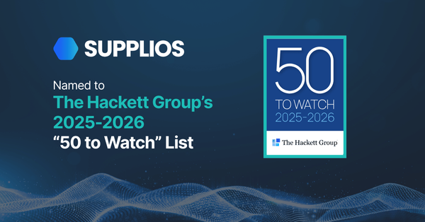 Supplios Named to The Hackett Group’s 2025–2026 “50 to Watch” List